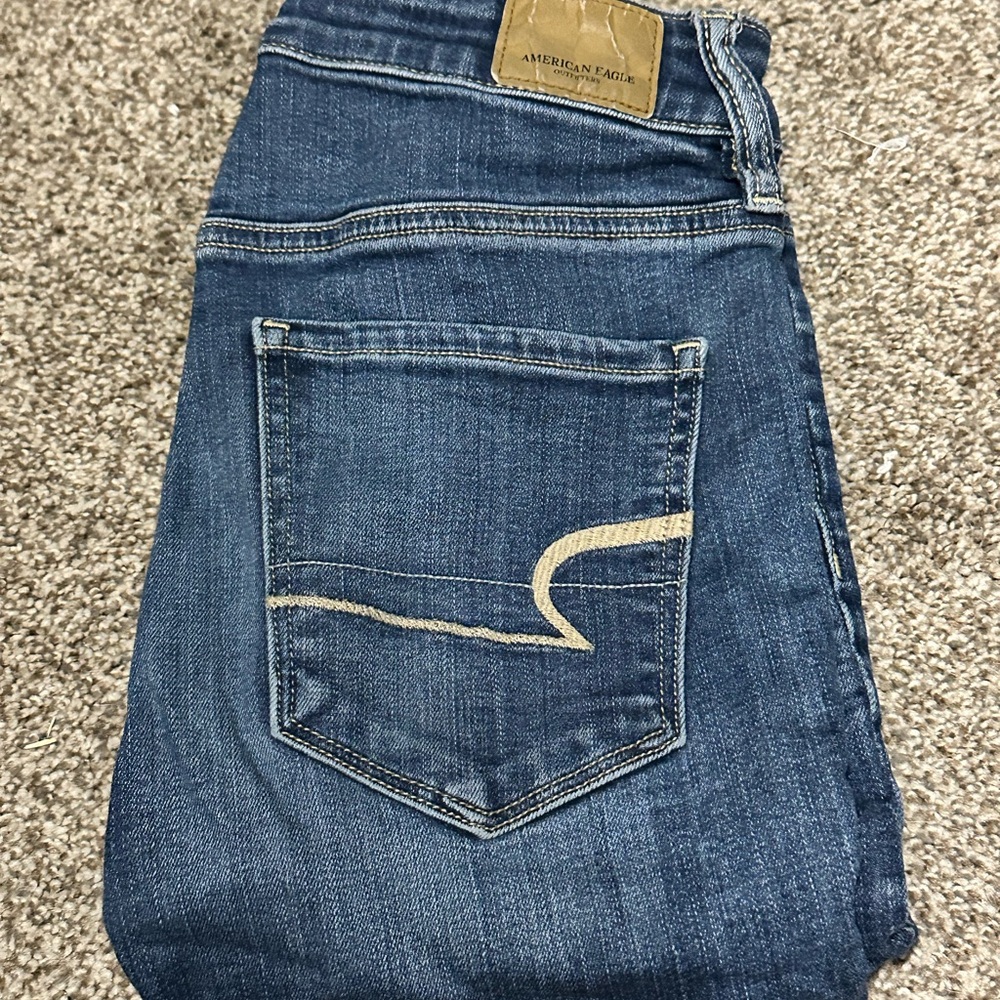American Eagle Outfitters Dark Blue Skinny Jeans